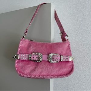 Pink Bedazzled Sparkley Shoulder Bag